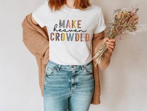 Make Heaven Crowded Graphic Tee Southern Chic Wholesale