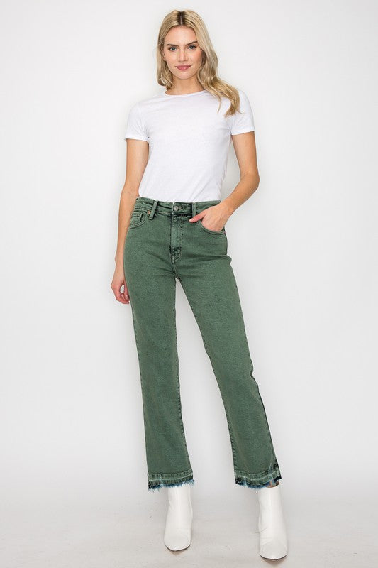 Bailey Frayed Hem Straight Jeans Artemis Vintage