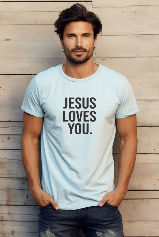 Jesus Loves You Graphic Tee Ocean and 7th