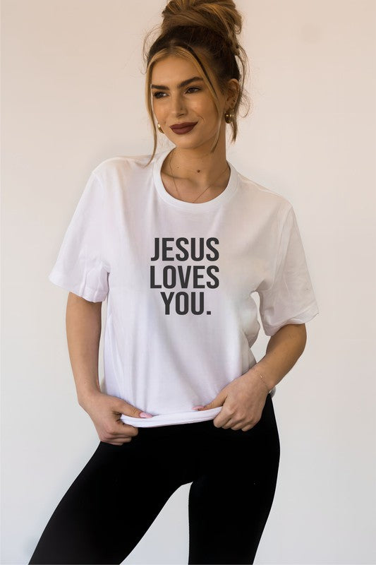 Jesus Loves You Graphic Tee Ocean and 7th